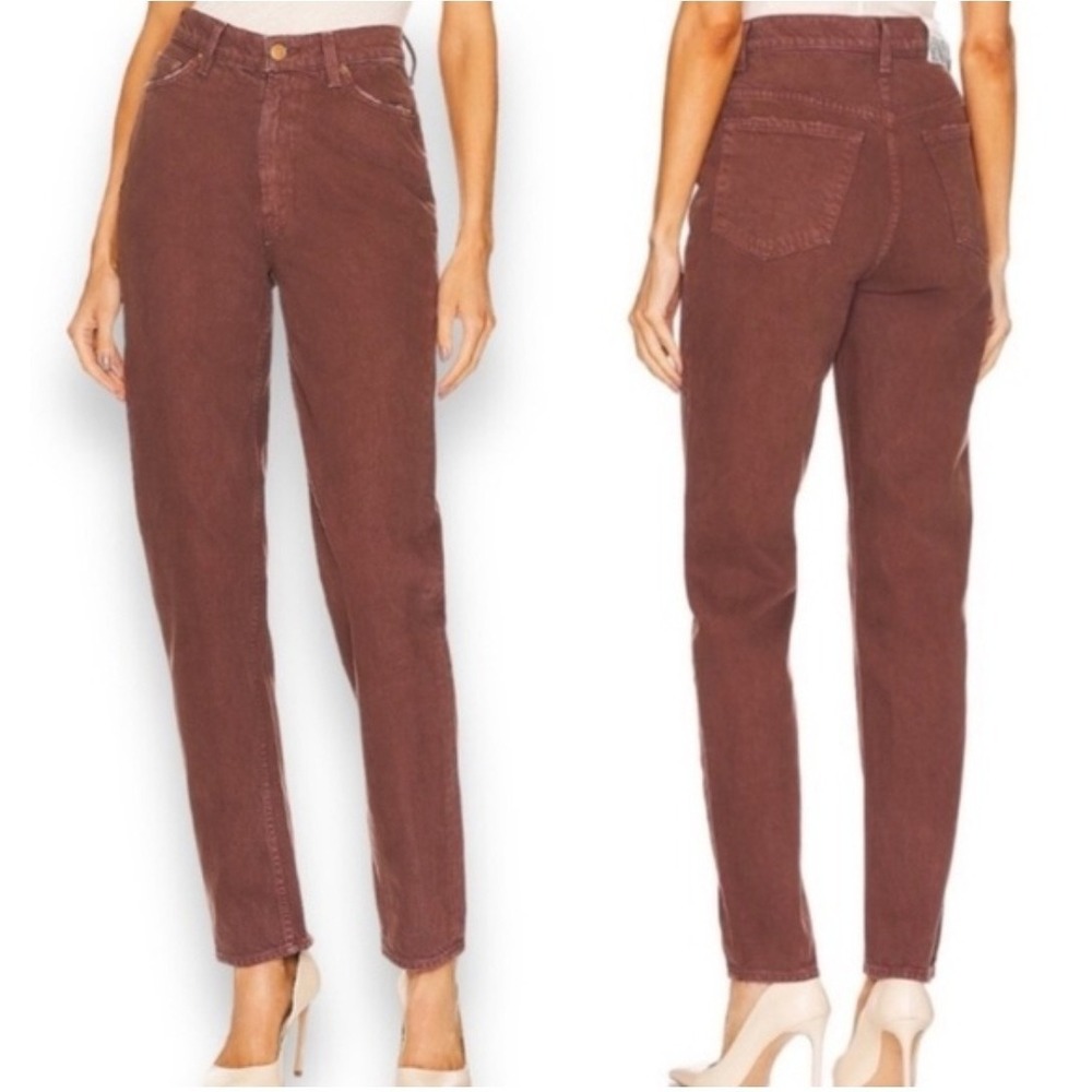 Mother Snacks High Waist Twizzy Skimp Jeans Womens 27 French Roast 90s Grunge